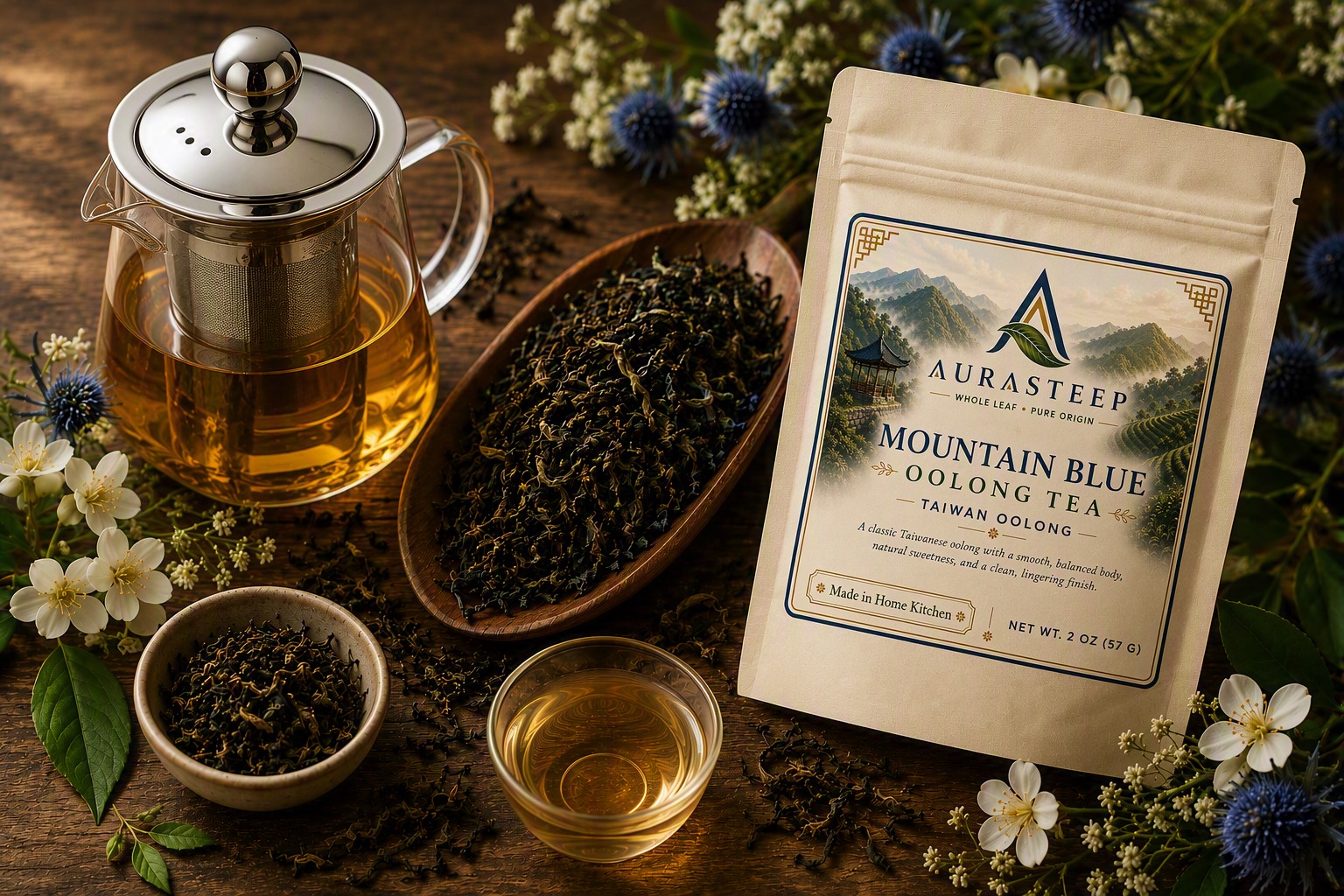 Mountain Blue tea by Aurasteep