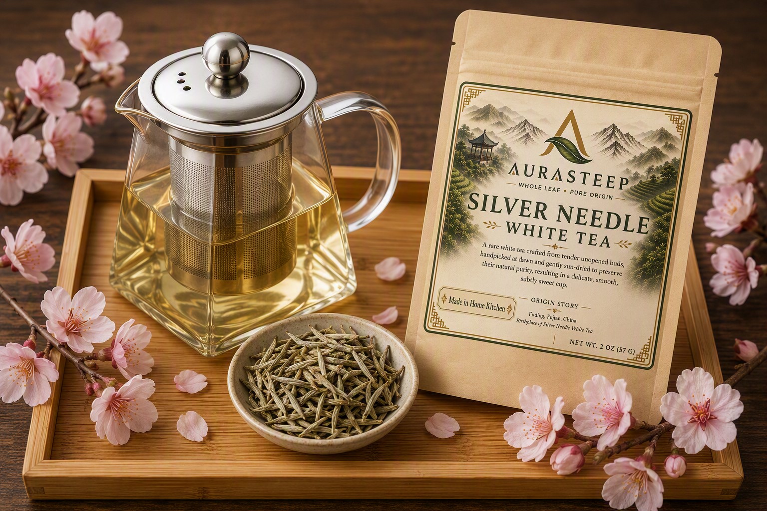Silver Needle tea by Aurasteep