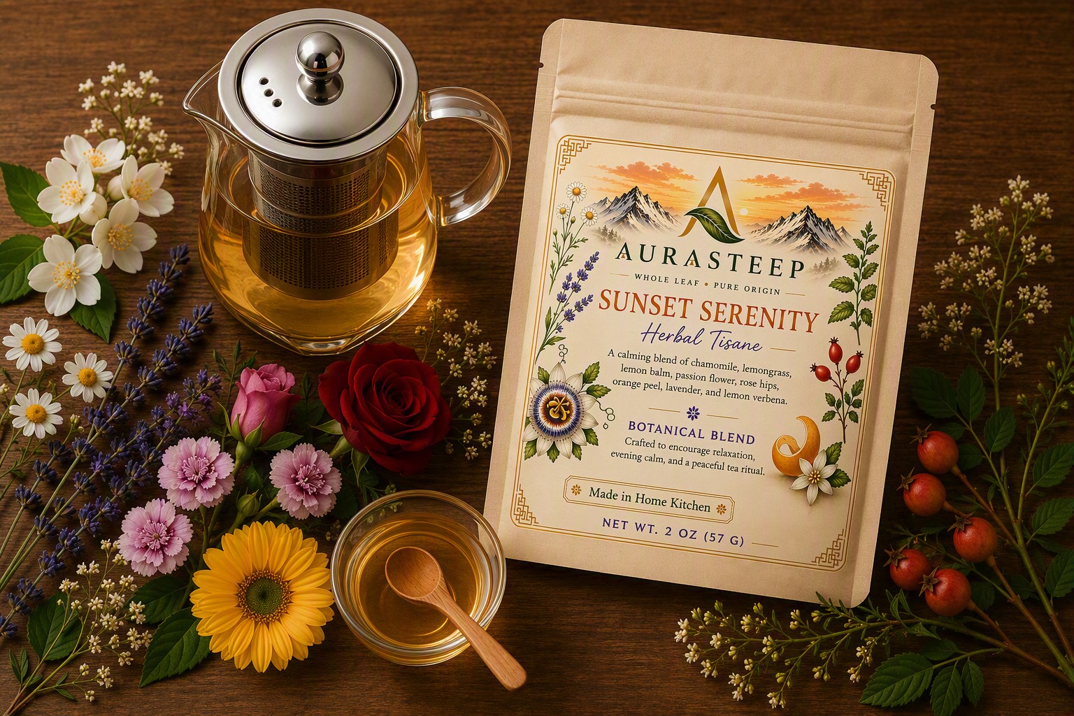 Sunset Serenity tea by Aurasteep